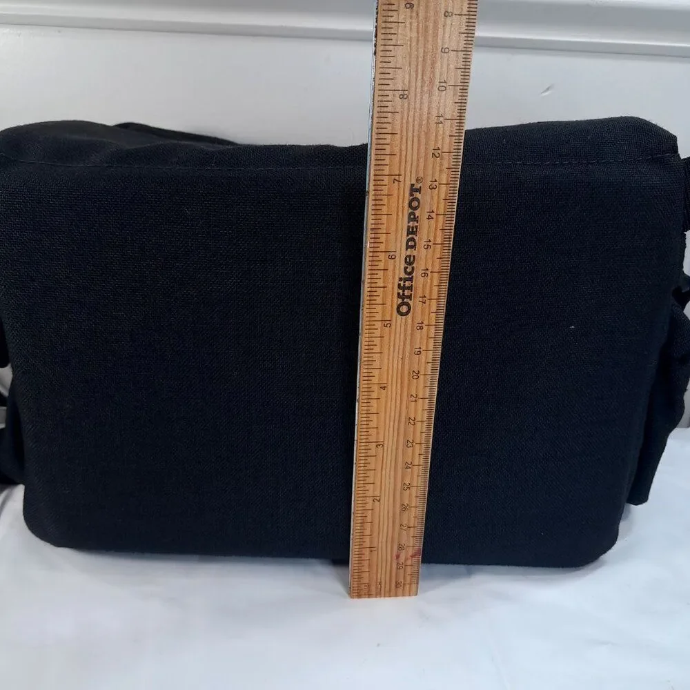 Vintage REI Camera Bag Carry camcorder black Case Shoulder Strap Pockets padded‎
